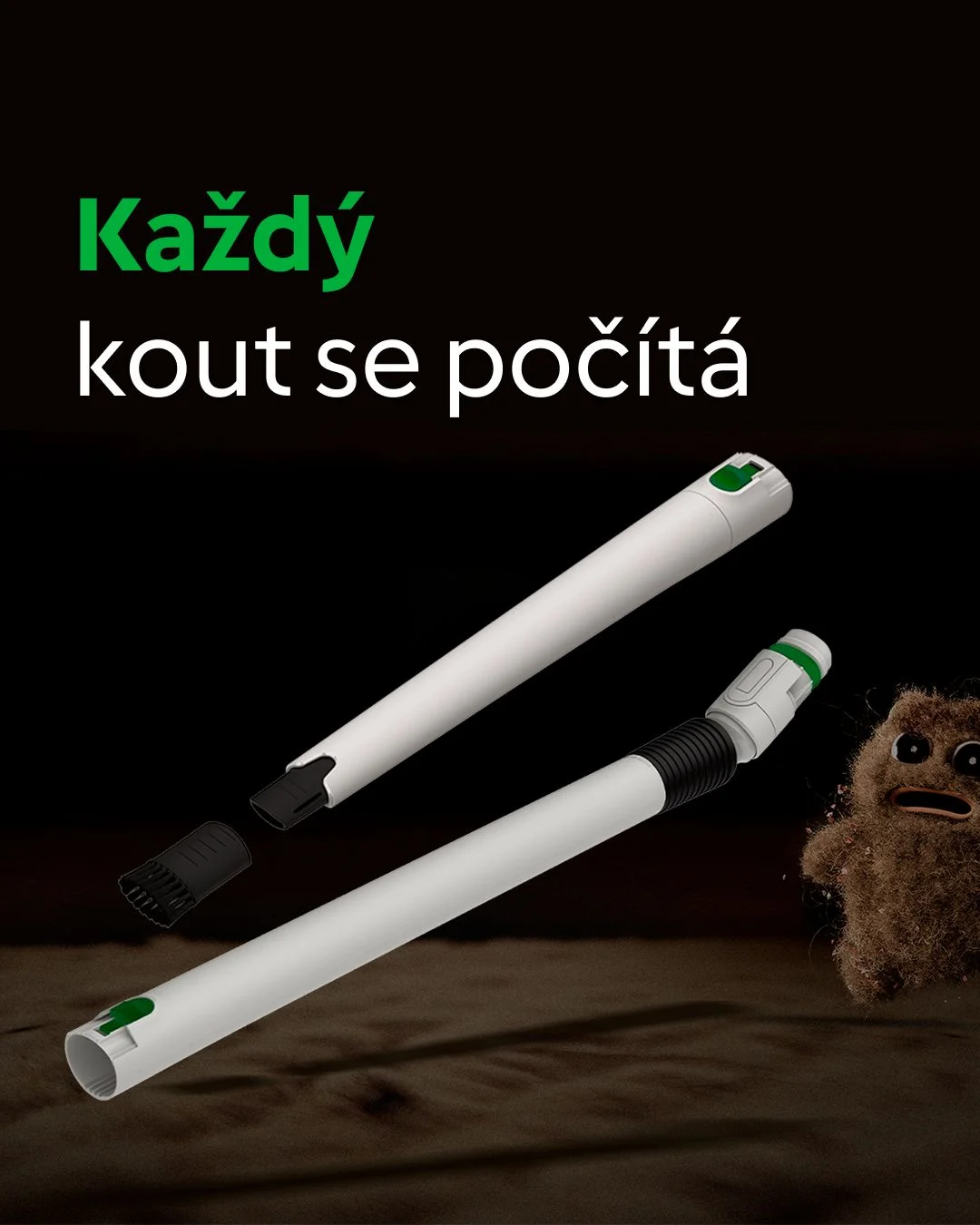 Kobold TR7 s příslušenstvím VD7 – dostane se do každého rohu