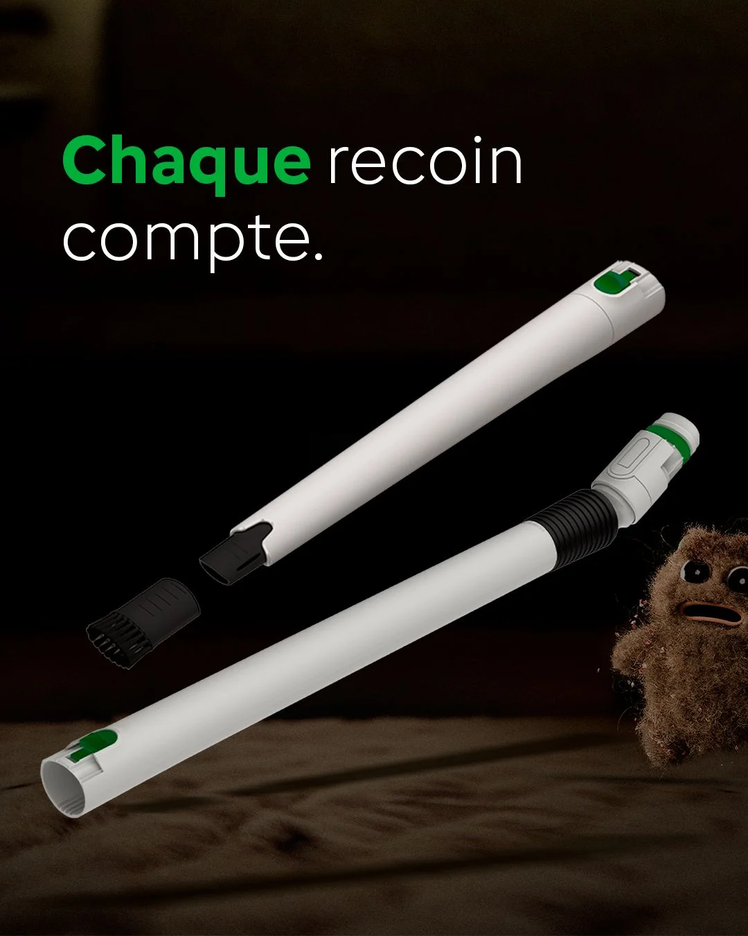 Kobold TR7 avec accessoires VD7 – atteint chaque recoin